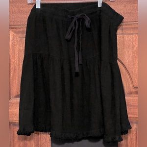 Umgee linen blend black skirt